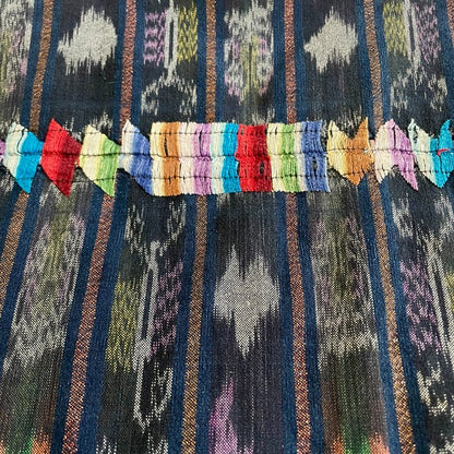 Huipil × Indigo Blouse #4／グアテマラ ウィピル 藍染 ブラウス 刺繍