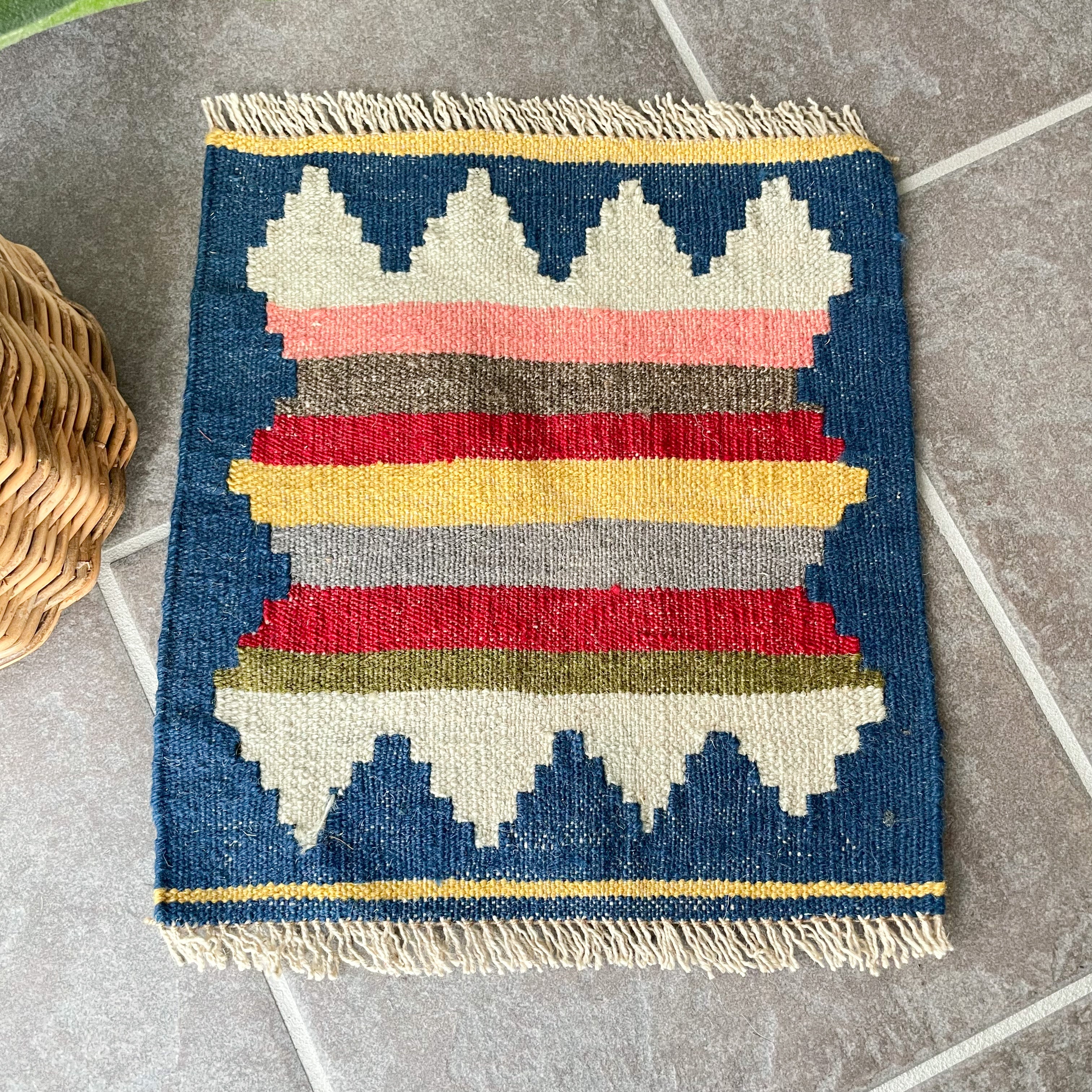 Old Kilim Mini Rug #8／オールド キリム ミニ ラグ 絨毯