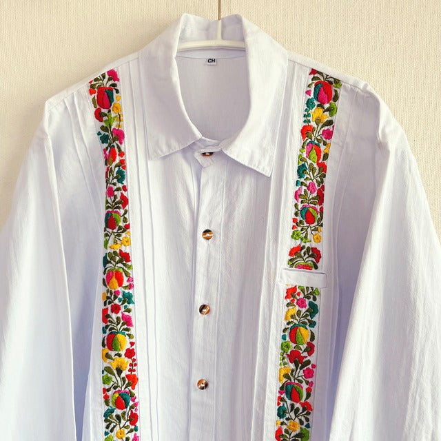 San Antonino Shirt F／サンアントニーノ メキシコ刺繍 シャツ