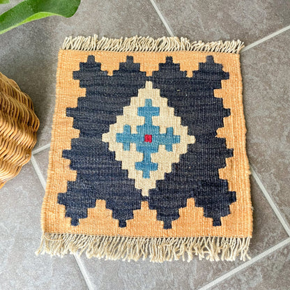 Old Kilim Mini Rug #4／オールド キリム ミニ ラグ 絨毯