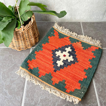 Old Kilim Mini Rug #5／オールド キリム ミニ ラグ 絨毯